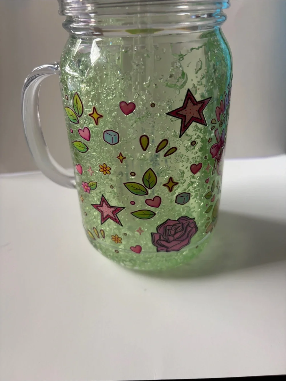 Margarita Mood 22 oz Faux Slushy Acrylic Tumbler w/ Topper
